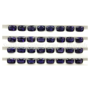 3X5mm Cushion Cut <b>Natural</b> IOLITE Wholesale Factory Price High Quality Faceted Loose Gemstone Per Piece <b>NATURAL</b> IOLITE - Product Image 1