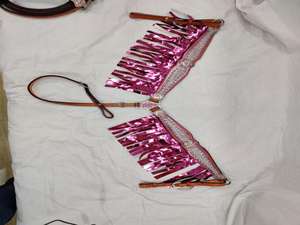 Y & Z Ensemble de rênes de collier de poitrine en cuir de qualité supérieure de haute qualité Selles de style occidental Cheval Équestre Prix de gros - Product Image 3