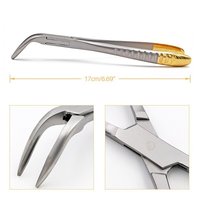 Ensemble d'instruments chirurgicaux dentaires Ruya, 3 pièces, forceps d'extraction dentaire manuels, forceps pour fragments radiculaires, forceps dentaires mini-invasifs, CE