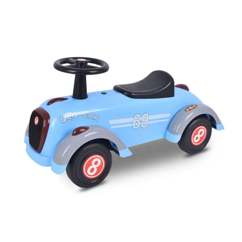 Mobil Mainan Geser Bayi, Mobil Mainan Anak 4 Roda Plastik Desain Baru