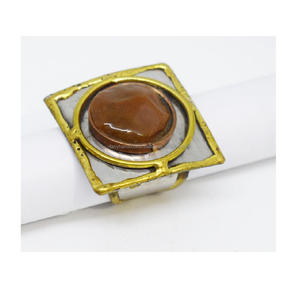Design de mode bague de doigt en laiton boucles d'oreilles bijoux de mode bracelet boîte-cadeau en acier inoxydable bijoux en cristaux ensembles de bijoux - Product Image 3