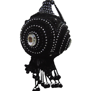 Pochette de soirée ultralégère, petit sac à rabat en maille de métal, noir - Product Image 2