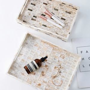 Plateaux de service à thé de luxe, vaisselle exquise, incrustation de mère de perle, plateaux de service à thé du vietnam - Product Image 5