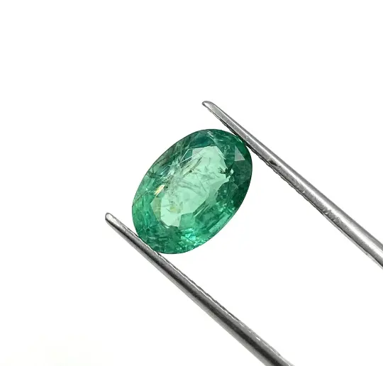 100% natural esmeralda oval forma zambian solto pedra preciosa para fabricação de jóias de maio pedra de aniversário