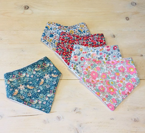 Baberos de Algodón Tipo Bandana para Bebés |   Baberos Suaves Estampados |   Baberos Reutilizables Ajustables para Bebés y Niños Pequeños |   Ajuste cómodo - Product Image 1