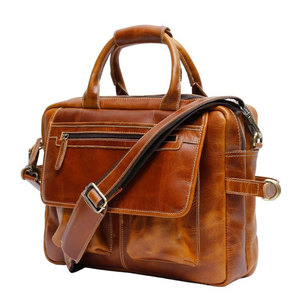 Sac de voyage en cuir véritable unisexe de grande capacité, populaire auprès des designers, avec fermeture éclair, pour les voyages en plein air - Product Image 6