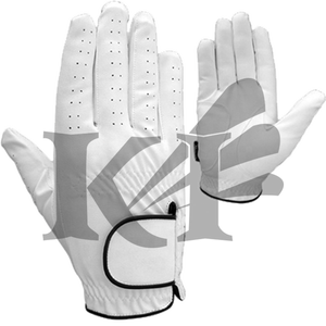 Gants de golf pour hommes de haute qualité Keven Impex KI-930 Master Grip en cuir Cabretta respirant, à enfiler, blancs, Australie - Product Image 3