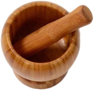 Mortero y Maja de Madera de Alta Calidad, Juego de Mortero y Maja de Madera, Forma Redonda y Hecho a Mano, Color Madera Natural y Precio Bajo - Product Image 5