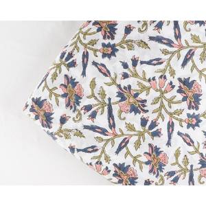 100% Soft <b>White</b> Cotton Fabric for Women's Clothing Indian Robe Curtains Bags-Versatile Floral Print Home Decor Soft Cover Shirt - Product Image 1