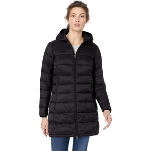 Vestes bouffantes légères avec Logo personnalisé pour femmes, veste longue matelassée pour l'hiver, vente en gros - Product Image 5