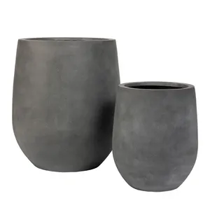 Hot product 2020 new design outdoor polystone large plant pot with hot price made from Dong nai Vietnam