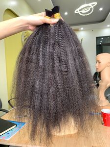 Extensiones de Cabello Liso Yaki, Liso Kinky, Tejido a Máquina, Todos los Colores, Múltiples Donantes, Donante Único, Línea de Cabello en Forma de M, Personalizable - Product Image 3
