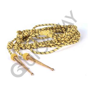 Aiguillettes personalizados de color dorado con dos puntas, cómodos accesorios para uniformes ceremoniales, características de red de camuflaje - Product Image 5