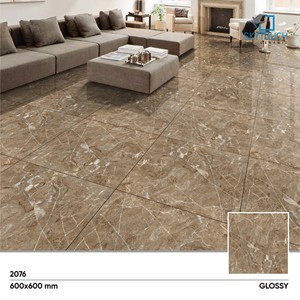 Home Floor 600X600mm Anti Slip Glossy Texture Carrelage de sol en céramique Carrelage de sol en porcelaine 600X600mm 60X120 cm - Product Image 5