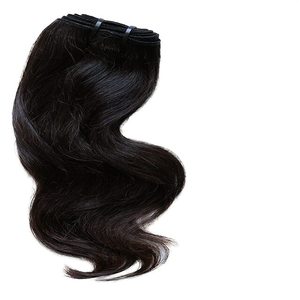 Guangzhou RAIN Hairs Indian Remy Virgin Human Hair Extension <b>Body</b> <b>Wave</b> Machine Double Weft 100g - Product Image 2