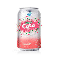Hot verkopende drank OEM 400ml PET fles NPV merk koolzuurhoudende drank lychee smaak 24 flessen - Private label gratis sample