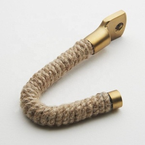 Antique Brass With Jute Rope <b>Wrapped</b> Wall Hook - Product Image 1