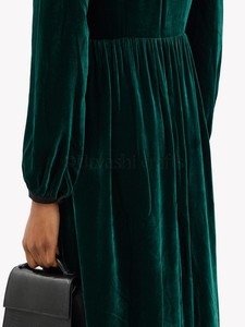 Spettacolare di cristallo-fiocco di <span class=keywords><strong>velluto</strong></span> <span class=keywords><strong>midi</strong></span> <span class=keywords><strong>vestito</strong></span> delle donne del <span class=keywords><strong>vestito</strong></span> di vendita del commercio all'ingrosso del <span class=keywords><strong>vestito</strong></span> - Product Image 6