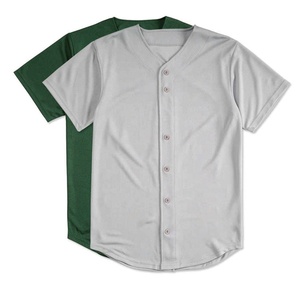 Jersey de béisbol clásico con botones completos para adultos Diseño transpirable de talla grande - Product Image 5