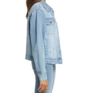 Chaqueta de Mezclilla para Motocicleta de Invierno para Mujer, Manga Larga, Ecológica, Reversible, Cuello en V, 100% Algodón, Cierre de Botones, Corte Ajustado, Estilo Casual Deportivo - Product Image 4