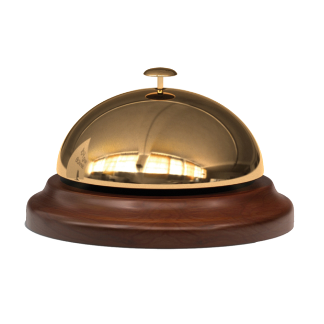 Handmade Decorative Hotel Counter Metal Serving Ringing Table Call Bell Brass Office Call Bell Calling Hotels Desk Bell