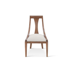 Artdeco-Silla de comedor de 2 plazas, juego de comedor de madera maciza, acabado rústico natural - Product Image 2