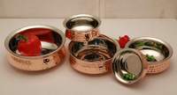 Ensemble de poêles en cuivre pour la cuisine, design martelé, ustensiles de cuisine en cuivre de qualité supérieure, best-seller