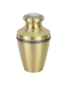 Pot en laiton pur crinière, utilisé comme Pot commémoratif de la première qualité, pour les nattes et le relique du fabrication indienne - Product Image 5