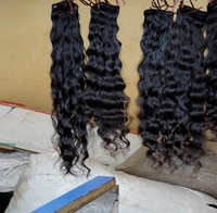 Cheveux indiens ondulés naturels 100% naturels, à micro-boucles en U, trame simple avec cuticules alignées, sans déchirures ni casse, qualité supérieure