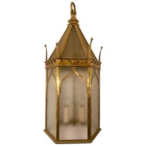 Farol Oriental hecho a mano de metal, latón Inglés y vidrio esmerilado de la mejor calidad - Product Image 1