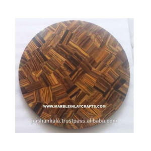 Table basse en œil de tigre Semi-précieuse, haut de Table basse - Product Image 1