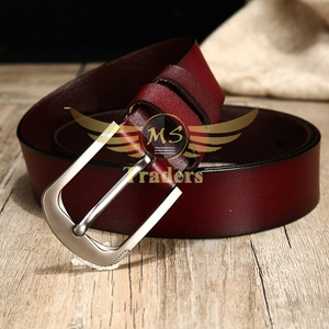 เข็มขัดหนังวัวแนววินเทจของผู้ชาย,เข็มขัดหนังวัวแท้หัวเข็มขัดแบบไม่เป็นชั้นความยาวตามที่กำหนด - Product Image 3