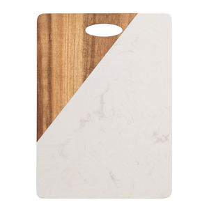 Planche à découper en bois massif avec poignée rectangulaire Planche à découper en marbre et en bois Ustensiles de cuisine Produits Offre Spéciale vente en gros - Product Image 4