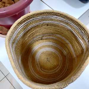 Decorative Jute Planter Round Storage Jute Basket Indian Storage Plant Basket <strong>Kenya</strong> Kiondo Basket Jute