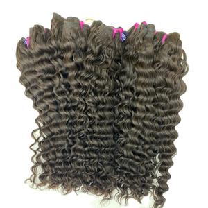 Trama de pelo de máquina brasileña virgen de grado 12a tejido de cabello humano crudo negro directo del proveedor de India - Product Image 1