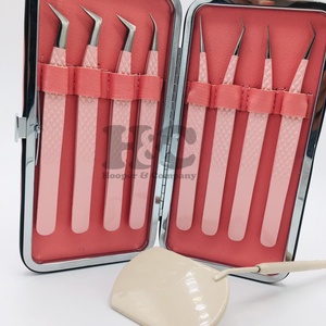 แหนบขนตาปลอมแบบกำหนดเองอย่างยั่งยืนแหนบต่อขนตาปลอมฉลากส่วนตัวทำจากสเตนเลส - Product Image 4