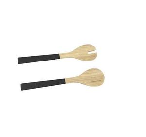Cuillère à manche en bois et de cuillère, pour taille personnalisée et fourchette pour la salade, pour utilisation de ustensiles de fête 1 pièce - Product Image 4