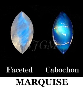 " 5X10mm Marquise Natural Rainbow Moonstone " Wholesale Factory Price High Quality Loose Gemstone | NATURAL RAINBOW MOONSTONE | - Product Image 4