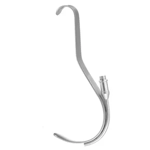 Deaver-retractor con instrumento quirúrgico de fibra óptica, 20,0 cm