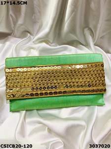 Bolso de noche étnico de seda cruda elegante y elegante para ocasiones especiales - Product Image 2