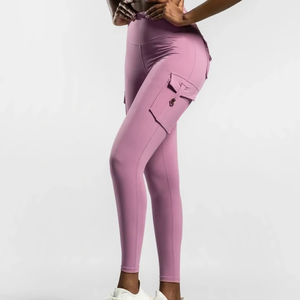 Venta al por mayor cualquier color calidad barriga pantalones de yoga OEM personalizado Fitness mujeres bolsillos Yoga Leggings de nivel superior - Product Image 6