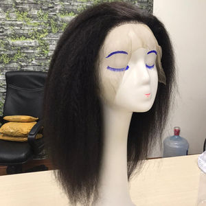 Peluca de cabello humano con encaje Frontal, pelo Remy virgen transparente, alta calidad, precio al por mayor - Product Image 1