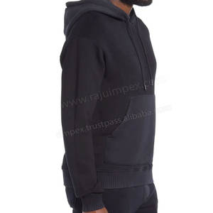 Sweat à capuche oversize en polaire de coton unisexe Streetwear d'hiver avec fermeture éclair taille XS Offre Spéciale en ligne Style actif solide - Product Image 3