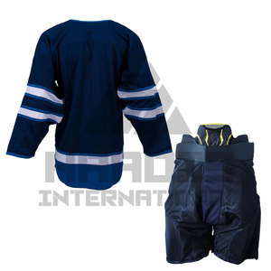 Nouveauté, maillots de hockey sur glace personnalisés pour hommes adultes, teinture unie, 100% polyester, confortables et respirants - Product Image 6