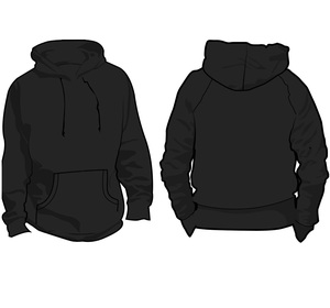 Sweat à capuche pour homme en coton 100% avec impression personnalisée, doublure polaire, deux poches avant et logo personnalisé - Product Image 3