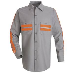 Men's <b>Hi</b> <b>Vis</b> <b>Shirts</b> Worker <b>Hi</b>-Visibility Workwear Short Sleeve Two Tone <b>Hi</b> <b>Vis</b> Lightweight Taped <b>Shirt</b> - Product Image 6