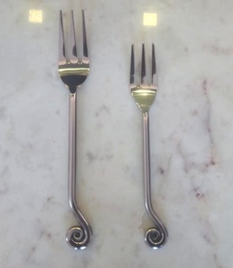 Juego de Cubiertos de Aluminio Ecológico Premium, Decorativo y Elegante, Dorado, Apto para Lavavajillas, Paquete de 2 para Bodas y Hoteles - Product Image 6