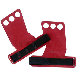 Custom Gym Workout <b>Gymnastics</b> Palm <b>Hand</b> <b>Grips</b> for Fitness Weightlifting Pull Ups LEATHER - Product Image 1