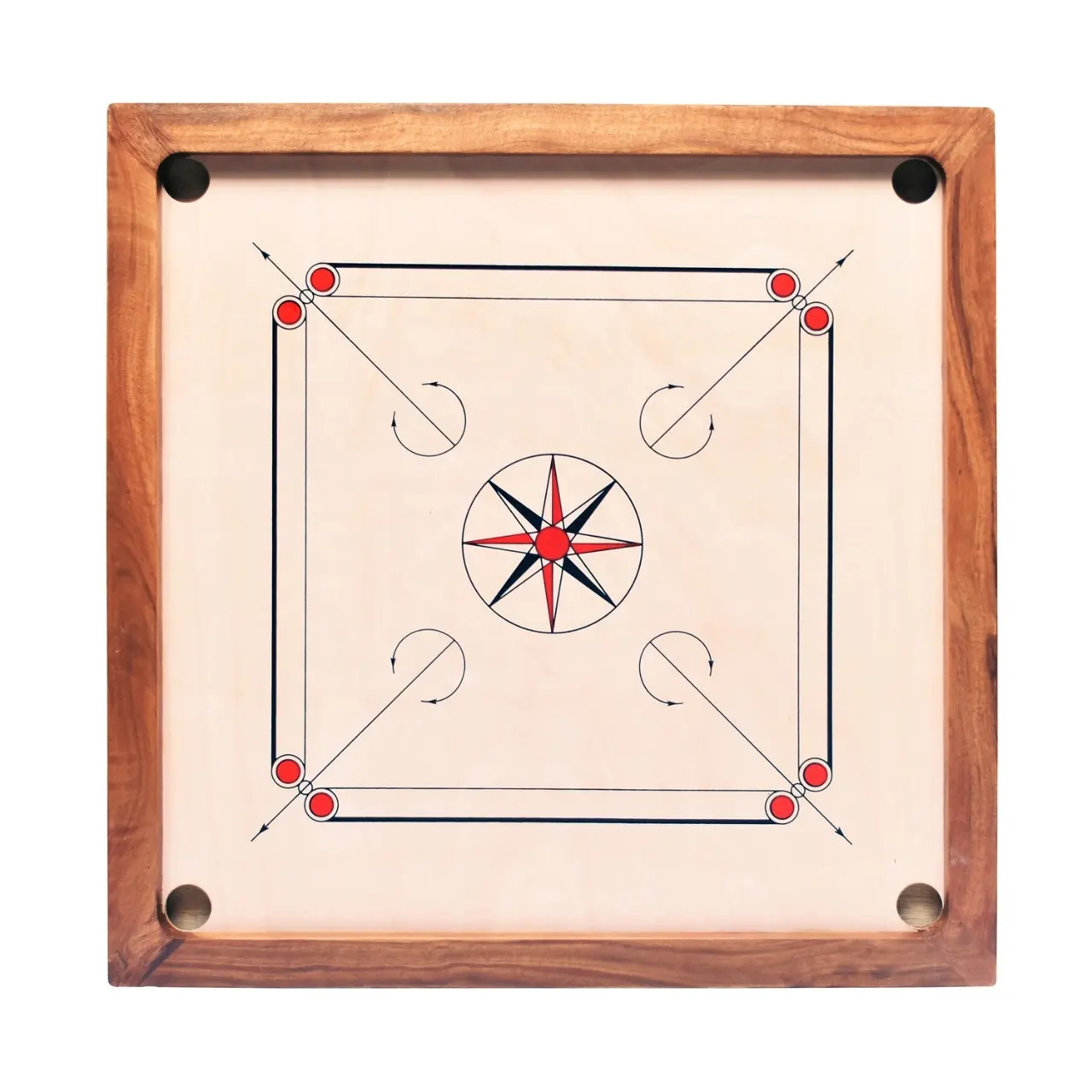 รีไซเคิล Carrom Board การออกแบบใหม่ทำจากไม้คุณภาพดีสำหรับเกมกลางแจ้งและในร่มที่มีการปรับแต่งขนาดและโลโก้
