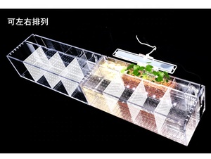Acuarios cuatro compartimentos separados <span class=keywords><strong>casa</strong></span> ubicación de peces caja de cría de peces, pecera de acrílico - Product Image 6